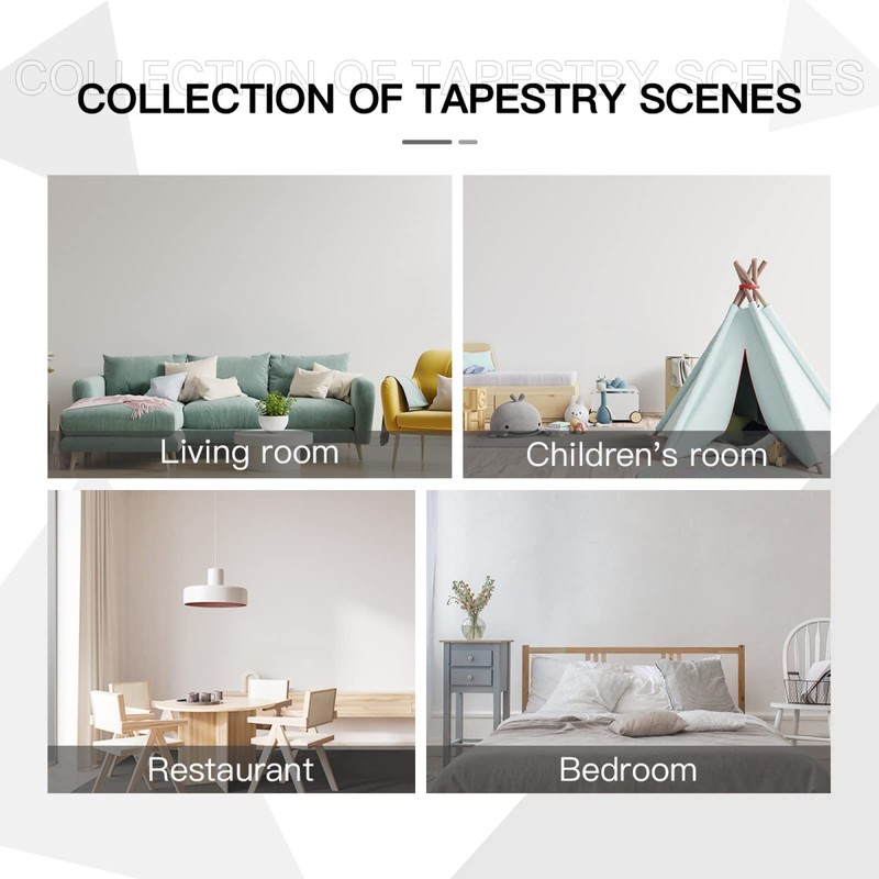 Conank Jesus Tapestry Virgin in Heaven Angel Paradise Mary Wall