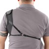 Archery Chest Guard Adjustable 3D Composite Mesh PU Leather Breathable