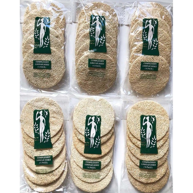 Nuonove Loofah Loofa Facial Complexion - Juego De 36 Almohadillas