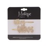 Vibes Letter Rhinestone Bobby Pin Hair Barrettes Set Cute Hair