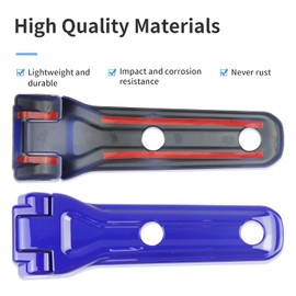 MOEBULB Tailgate Hinge Cover Spare Tire Bracket Rear Door Liftgate Trim Stickers Compatible with Jeep Wrangler JL 2018 2019 2020 2021 (Blue,2-Pack)