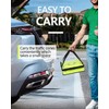 BATTIFE [4 Pack] 28 Inch Collapsible Traffic Cones, Lime Green