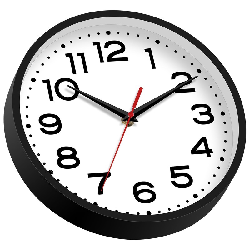 Roymnie Wall Clock 18 Inch Silent Non-Ticking Modern Clock Battery