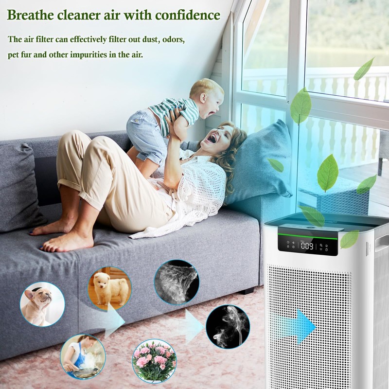 HODSEUKIN Replacement Filter Compatible with jafanda jf888 air purifier,True HEPA