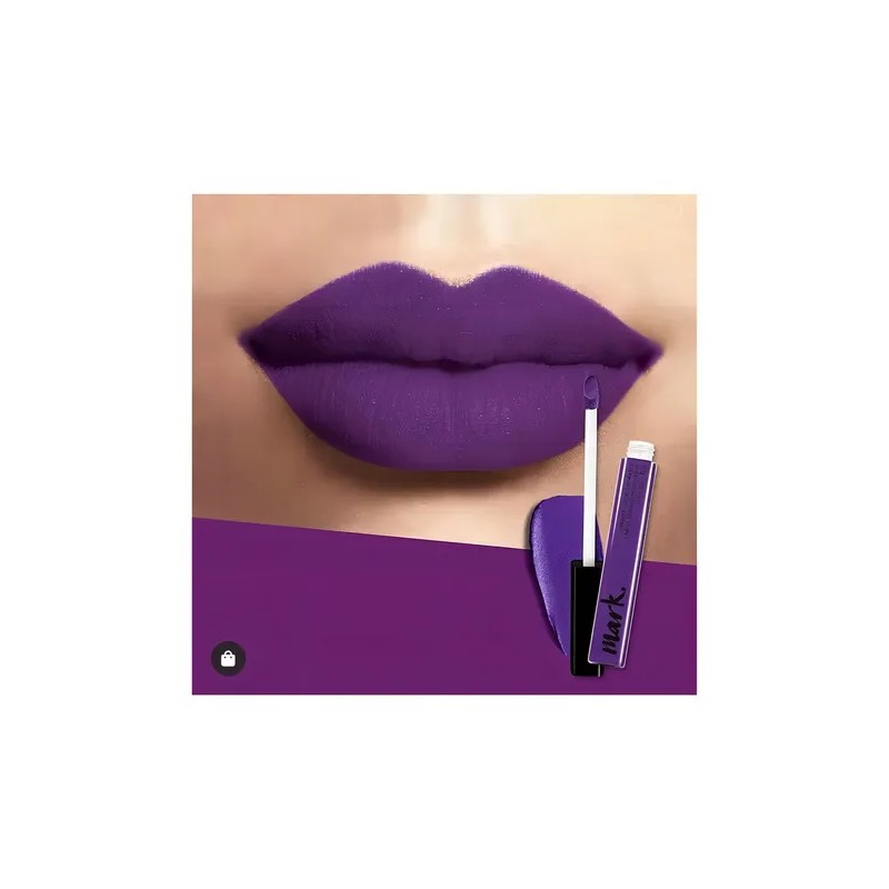 Labial Líquido Mate Fps 15 Mark Avon Color Morado Místico