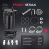 BDFHYK 300ml Oil Catch Can Kit, Universal Baffled Catch Can