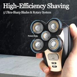 3-Pack Pro 5 Replacement Blade Refills for Freebirds Bald Head Shavers, Shaver Replacement Head for a Close and Smooth Shaving Experience