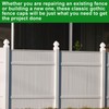 Lothee 6 Pcs Vinyl Post Cap Gothic Post Caps Decking