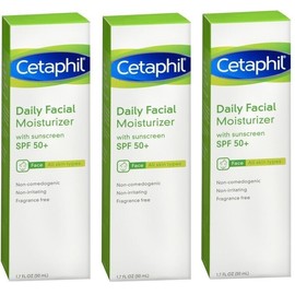 Cetaphil Daily Facial Moisturizer with SPF 50+ - 1.7fl.oz (3 Pack)