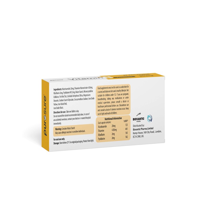 Purosure Vitamin B Compound Tablets | Dietary Supplement | B