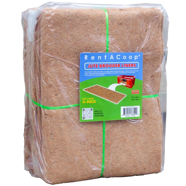 RentACoop Jute Brooder Liners for Big Red Barn Brooder (Pack