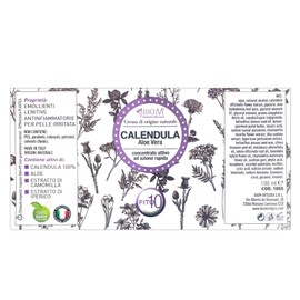 BIOM LABORATORIO DELLA NATURA - Natürliche Bio-Calendula-Creme 100 ml - Calendula und Aloe Vera Creme für Sonnenbrand, Sonnenrötungen, Reizungen, Insektenstiche, Erythemen - Ringelblumencreme reine