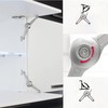 HAFELE Duo Standard Flap Lid Stay Lift Support System for