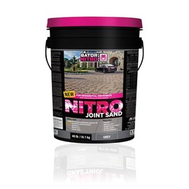Nitro Joint Sand Ideal for Residential and Commercial Pedestrian Applications with Porcelain Tile System, Natural Stone, Wetcast Stone and Concrete Pavers (40 lb, Silver, 1)