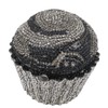 Boutique De FGG Women Cupcake Crystal Clutch Purse Rhinestone Evening