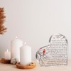 YAANUNULU Bereavement Acrylic Heart Sign Gifts, Sympathy Gift for Loss