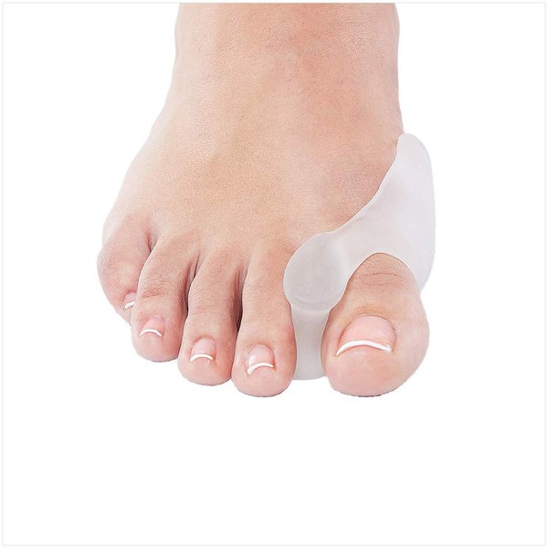 NatraCure Gel Big Toe Bunion Guards & Toe Spreaders - 1315-M RET6PK - (6 Pieces) - (For Pain Relief from Crooked Toes, Pressure, and Hallux Bunions)