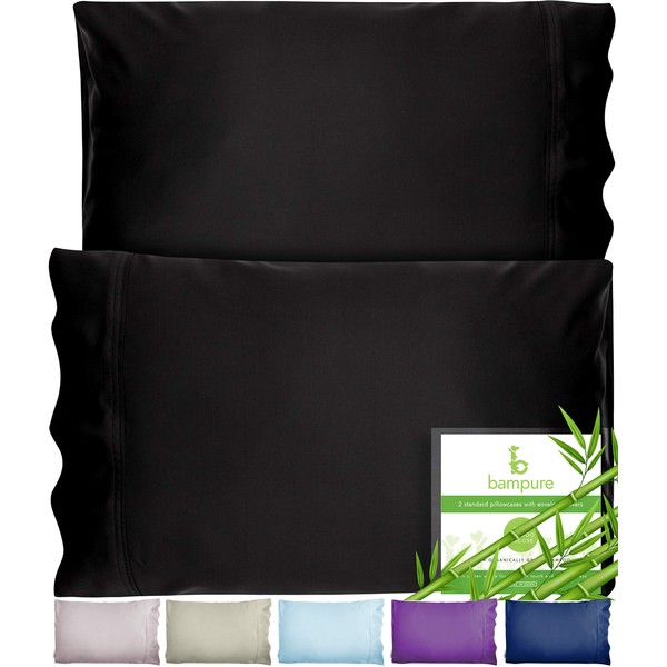 BAMPURE Bamboo Pillowcase Queen Bamboo Pillow Case Queen Size (20x30)