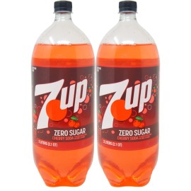 7Up Cherry Soda Zero Sugar 2 Little Bottle (2.1 QT)