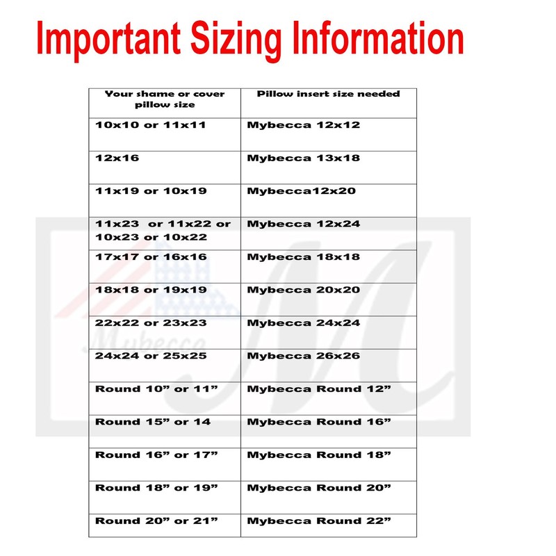 Mybecca - 12 X 24 Sham Stuffer Rectangular Hypoallergenic Pillow