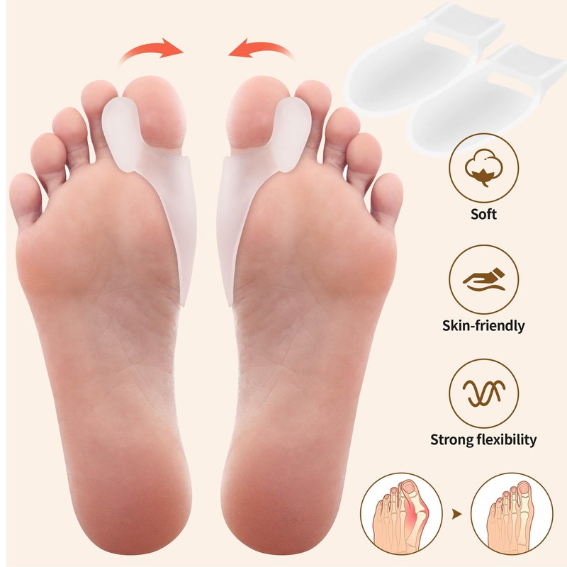 Bunion Cushion Protector and Big Toe Separator FOYOLO 8 Pack