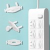 12 + 3 Pieces European Socket Covers, Child Lock for