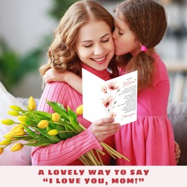 Thank You Card for Mom - Gifts for Mom from Daughter, Son, Kids - Moms Gifts - Folded Card with Envelope