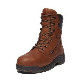 Timberland PRO Men's TiTAN 8 Inch Alloy Safety Toe Waterproof Industrial Work Boot, Cappuccino Brown-2024 NEW, 10.5W