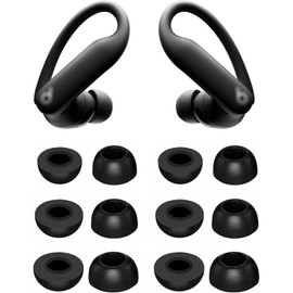 BLUEWALL Foam Ear Tips Compatible with Powerbeats Pro 2, 6 Pairs S/M/L Sizes Eartips Replacement Memory Foam Earbuds Tips, Compatible with Powerbeats PB Pro 2 Black