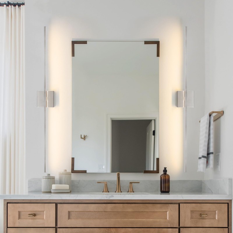 CCYCOL Bathroom Lighting Fixtures Over Mirror - 39 Inch Brushed