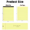 HAUTOCO 8.5 x 11 Legal Pads 12 Pack Yellow Wide