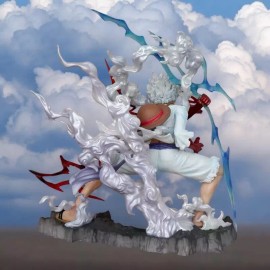 Unbranded One Piece Sun God Five Gear Nika Lightning Luffy Anime Figure Model Statue