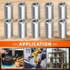 MewuDecor M6-1.0 Female to M10-1.5 Male Threaded Insert Reducing Nut