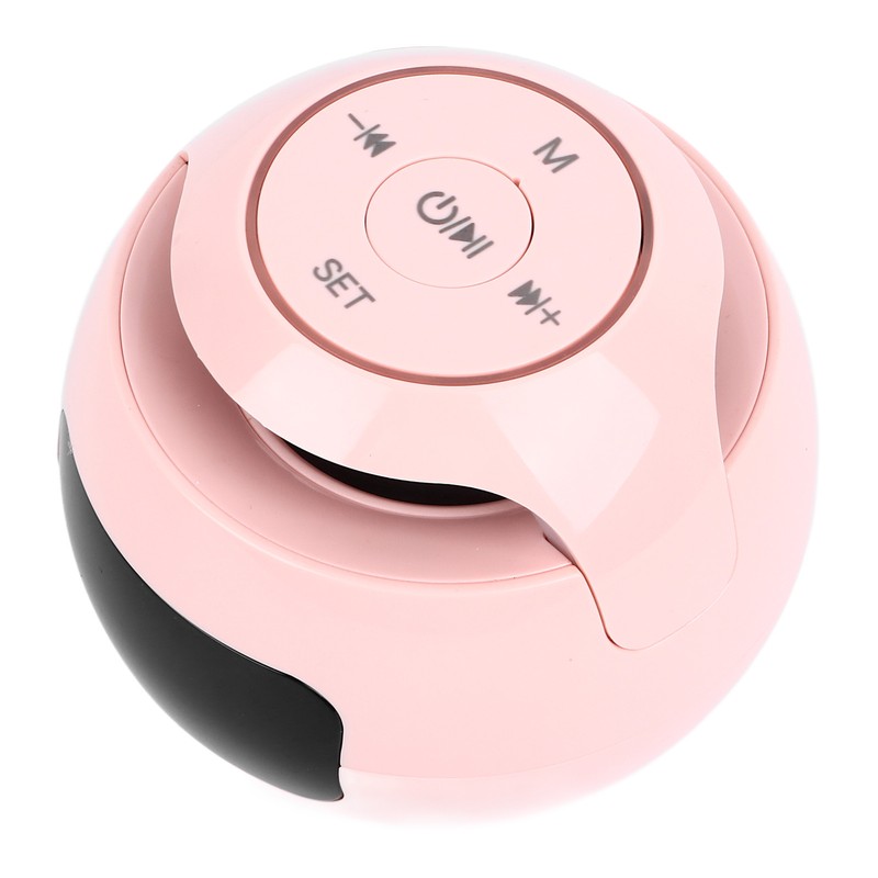 Bluetooth Clock Speaker Round Small Support Memory Card Wireless Alarm