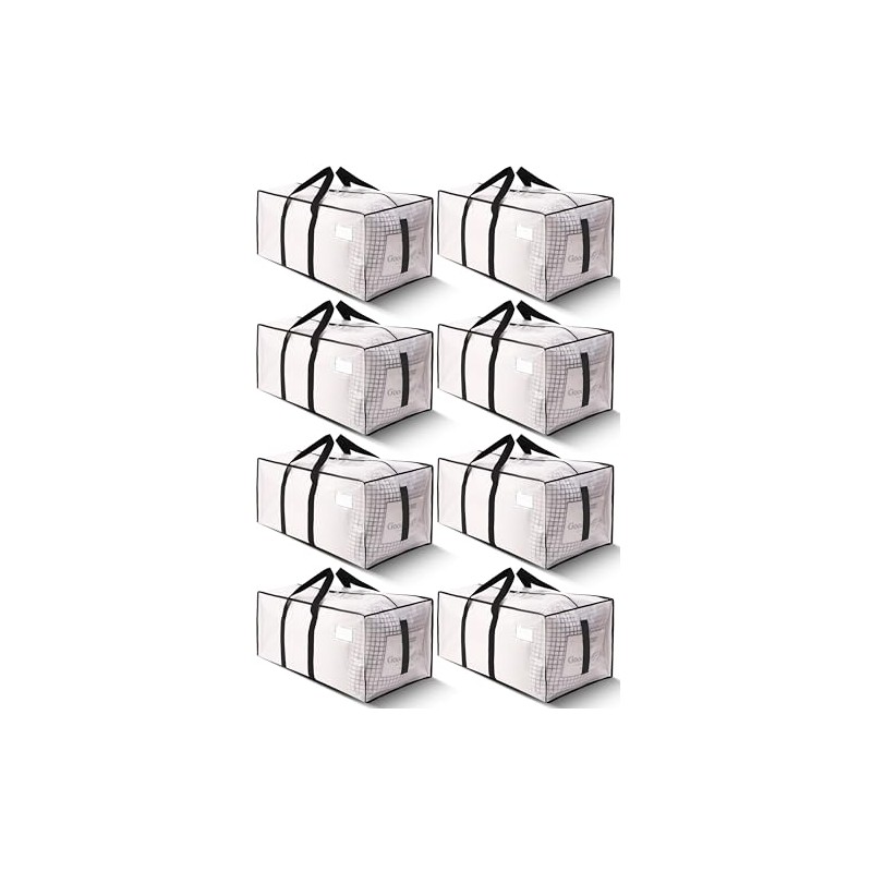 HOMESURE Heavy Duty Moving Bags - 8 Pack Water-Resistant Storage