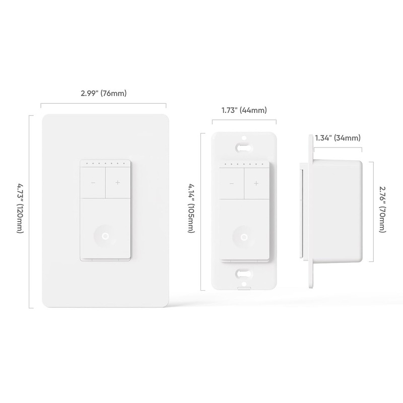 TREATLIFE 3 Way Smart Dimmer Switch, Smart Switch Compatible with