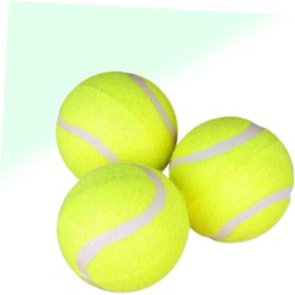 Generic 3pcs Bulk Tennis Balls Tennis Accessory Regular Tennis Balls Tennis Balls Extra Duty Tennis Balls for Machine Ordinary Supplies, Green