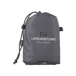 Lifeventure HydroFibre Ultralight And Compact Adventure Sports Towel - Super Fast Drying, Highly Compact, Gris