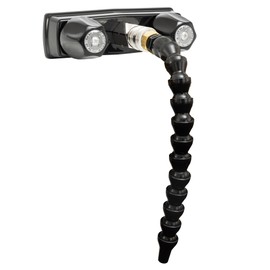 RecPro RV Exterior Faucet Hot/Cold | High Pressure Sprayer | Metal | Optional Flex Spout | RV Exterior Shower Faucet | RV Exterior Sprayer Faucet (With Flex Spout, Black)