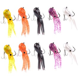 Generic Bionic Pulpo cebos para la pesca señuelos suave, plomo, Tackle Bass Ganchos (PVC, 3,54/7,87/24 cm, 0,81/6,35/9.88oz., mulit-colors Opción)..., 3 pack(3pcs per pack)