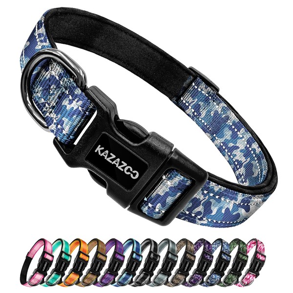 Kazazoo Reflective Dog Collar with Soft Padding Dog Collar for