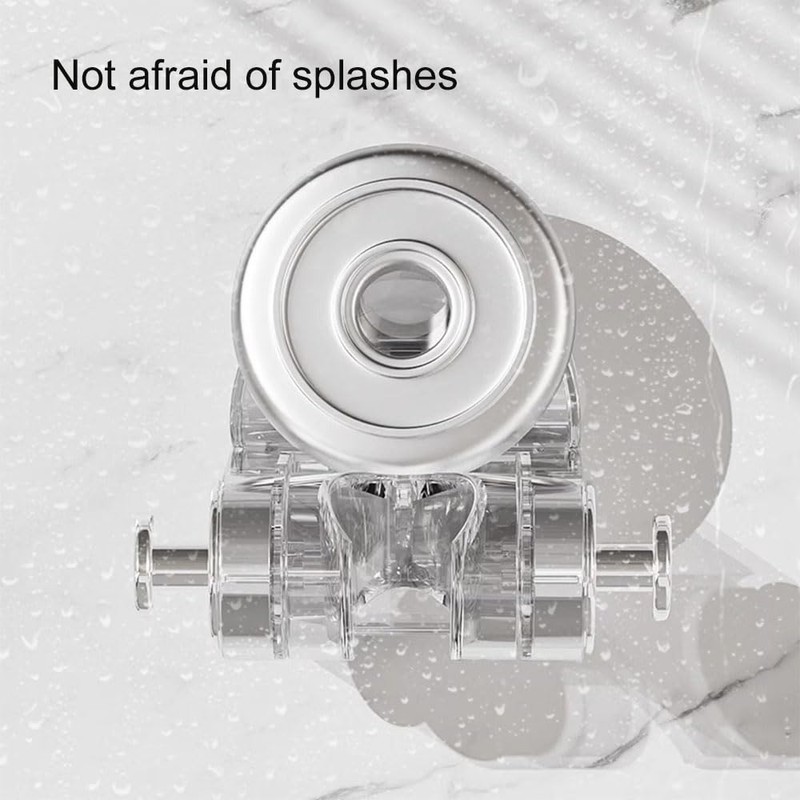 FUWIND 1 pcs Integrated Suction Cup Shower Rack, Adjustable Suction