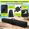 67'' Patio Beach Umbrella Storage Bag, 600D Pool Umbrella Sleeve