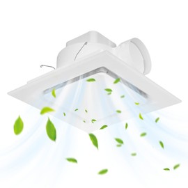 Orsong Bathroom Fan Ceiling Mount Exhaust Ventilation.100 CFM 1.0 Sones 4 Inches Duct Bathroom Exhaust Fan,Very Quiet Ventilation and Exhaust Fan (8in(Hole Size))，White