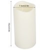 3PCS Remote Control Electronic LED Simulation Candle Lamp for Home