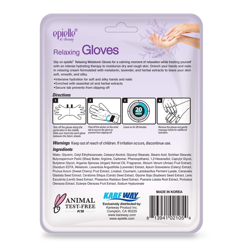 Epielle Relaxing & Nourishing Hand & Foot Masks, Repair and
