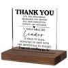Thank You Leader Gift – Acrylic Desk Plaque with Appreciation