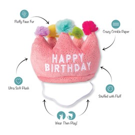 Fringe Studio Plush Dog Toy, If The Crown Fits, Pet Shop Collection (314209)