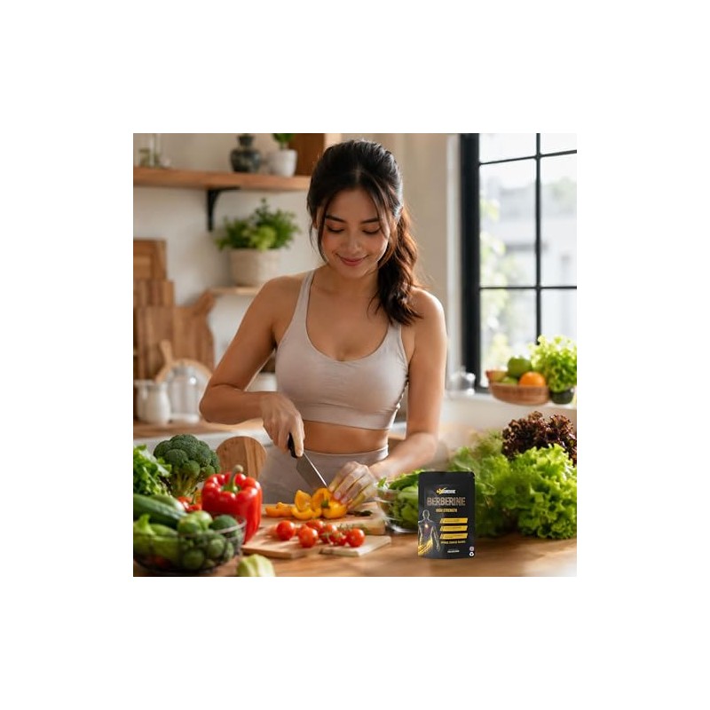 Biorevive Berberine Supplement High Strength 9000mg Equivalent per Serving, Berberine