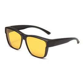 Long Keeper Polarized Wear Over Glasses Sunglasses Women Men Fit Over Glasses Sunglasses Wrap Around Eyewear Glasses for Driving Running Outdoor